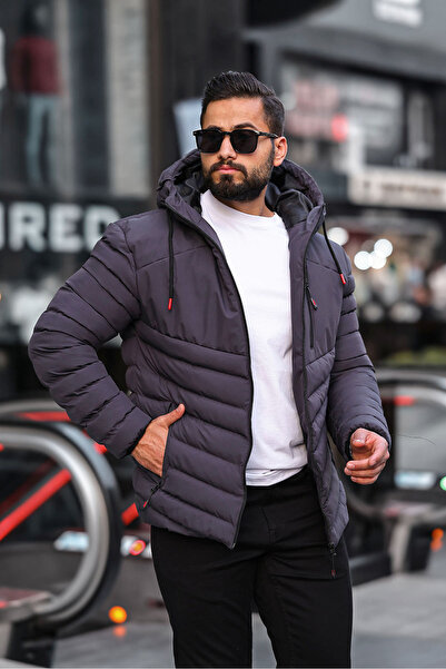 İNAMOTO TEXTİL Nepromokavá nafukovací bunda s větrem a zipem na hrudi