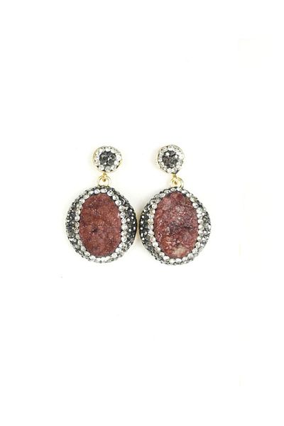 Pelek Butik Agate Unprocessed Natural Stone Triple Set DT008