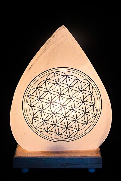 Tuzcu Ahmet Yaşam Çiçeği Logolu Tuz Lambası