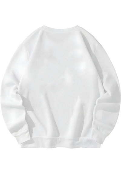 MAGORS Hanorac alb unisex cu design vandalism pentru începători