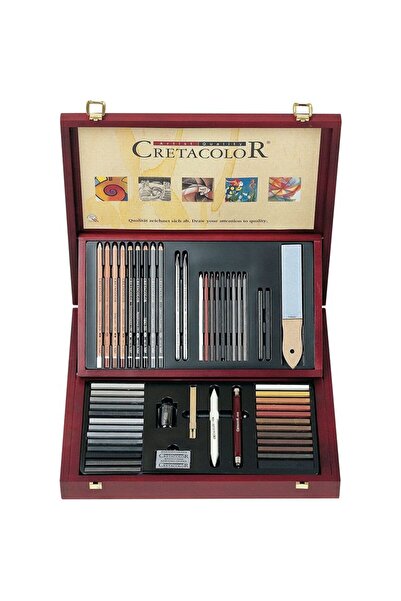 CretaColor Selection Ahşap Kutulu Profesyonel Resim Ve Çizim Seti (400 60)