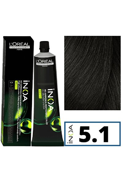İNOA Inoa Oxidant-Free Antioxidant Hair Dye 5.1 Light Ash Brown 60 gr. BSecre...
