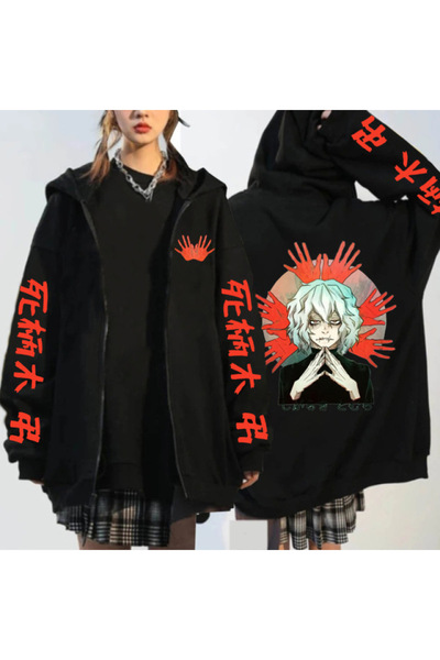 GALASHOP سترة بغطاء للرأس بسحاب من ماي أكاديميا Izuku mimiya Y2k Bakugou Mod82