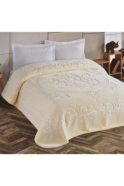 Kristal By Taç Taç Thick Embossed Single Blanket