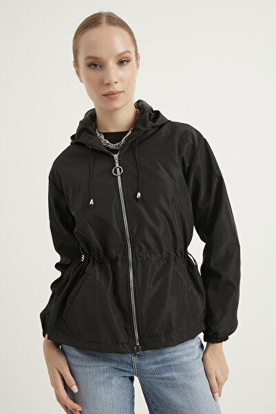 MEECY Women's Black Seasonal Coat