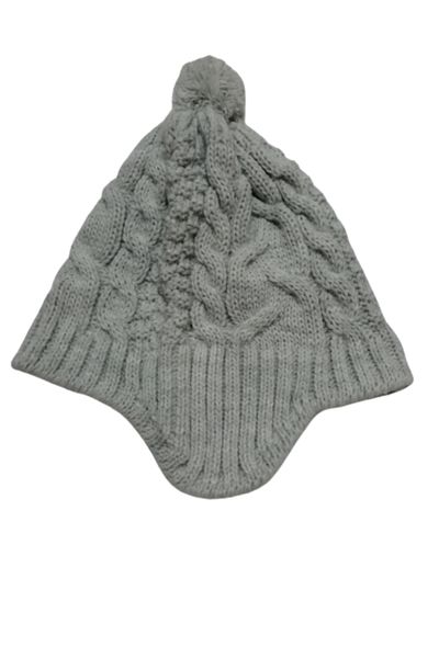 elmas kids Eared Single Pompom Hair Knitted Children's Beanie