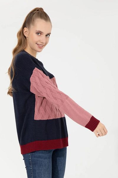 U.S. Polo Assn. Γυναικείο πλεκτό πουλόβερ Navy Blue Pink