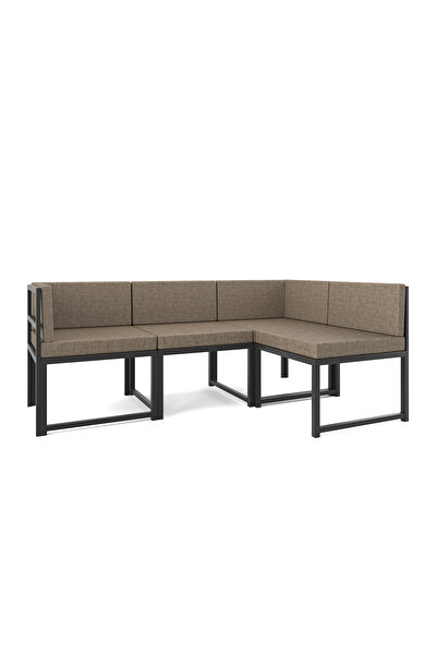 Wood House Ceylin 4'lü Koltuk Takımı Kahve (MUTFAK,BAHÇE,BALKON,OTURMA ODASI)