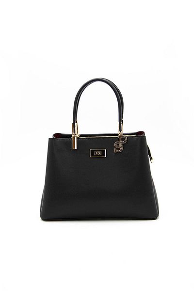 Silver Polo Silver & Polo Black - Black Sp1098 Women's Handbag