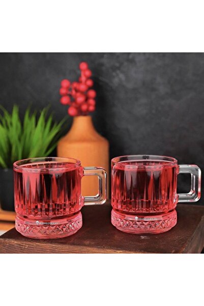 FAYA HOME 6 lı Paşabahçe Elysia 55422 Kulplu Çay ve Nescafe Fincanı Kupası - ...