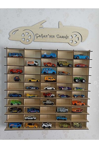 CrDesign Ahşap Araba Rafı 50'li