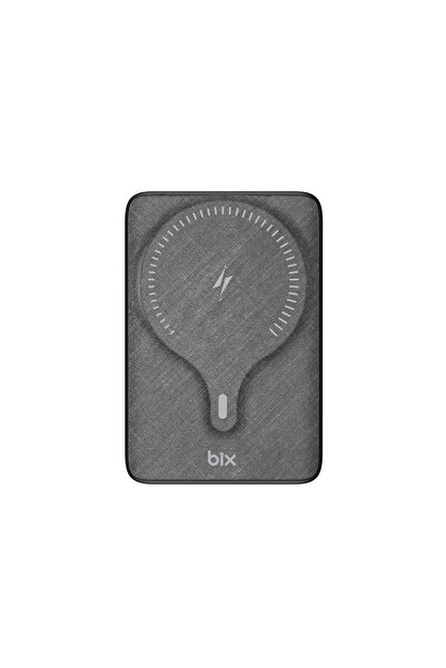Bix Pb105 10000mah Stand Özellikli Pd20w Type-c Usb-a 15w Kablosuz Hızlı Şarj Led Göstergeli powerbank