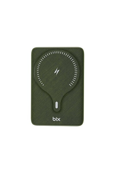 Bix Pb105 10000mah Stand Özellikli Pd20w Type-c Usb-a 15w Kablosuz Hızlı Şarj Led Göstergeli powerbank