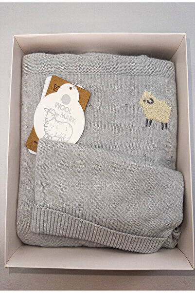 Nipperland Minik Koyunlu Battaniye Ve Bere-gri