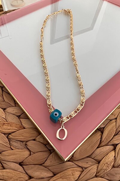 Trendy Butik الحنين مطرز O رسالة قلادة سلسلة Scrunch