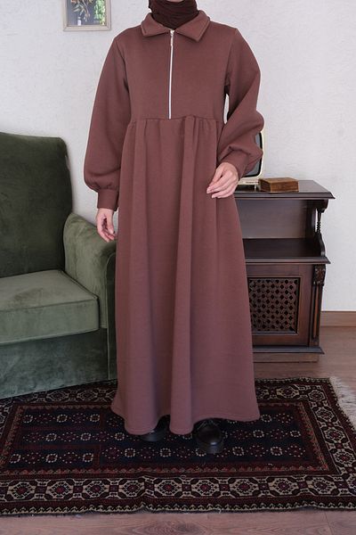 Ceylan Otantik 3 Thread Zipper Dress
