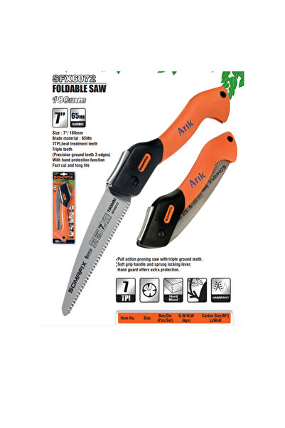 Somafix SOMAFİX Çok Fonksiyonlu Katlanır Emniyetli El Testeresi