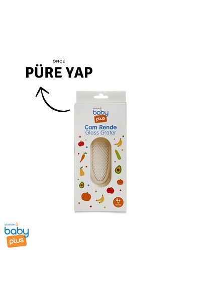 Baby Plus Glass Grater - Fruit and Vegetable Pacifier Set of 2 / Glass Grater / Pacifier