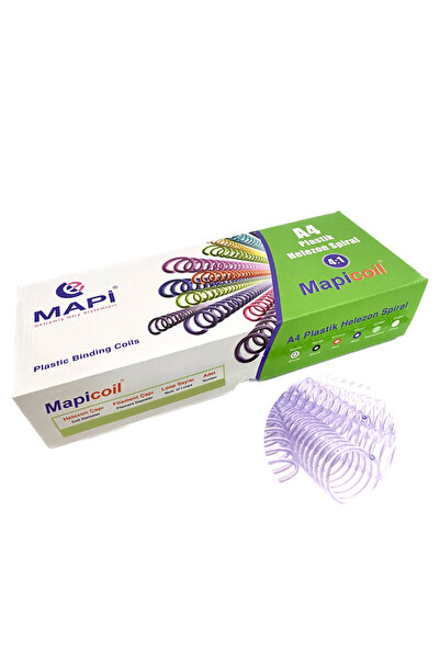 Genel Markalar Coil 4:1 Plastik Helezon Spiral 6mm Beyaz 200 Ad. 48 Lop