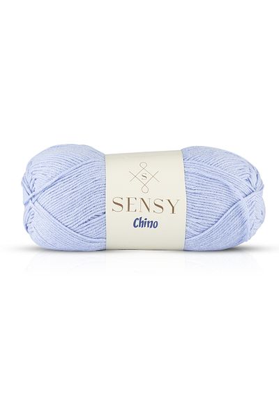 SENSY Chino Hand Knitting Yarn Sweater Blouse Yarn Vest Cardigan Yarn Tunic Yarn Amigurumi Yarn Baby Blue 100 Gr - 330 M