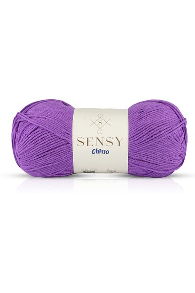 SENSY Chino Hand Knitting Yarn Sweater Blouse Yarn Vest Cardigan Yarn Tunic Yarn Amigurumi Yarn Purple 100 Gr - 330 M