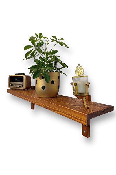 Hier Ahşap Dekoratif Raf 150 Cm , Duvar Rafı, Ahşap , Tv Altı Raf, Ahşap Kita...