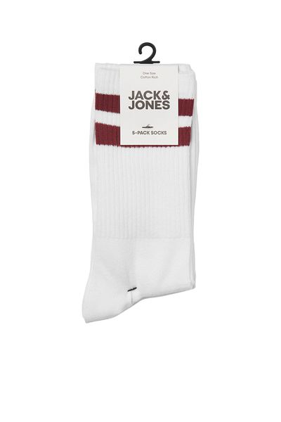 Jack & Jones Чифт от пет раирани чорапи - два
