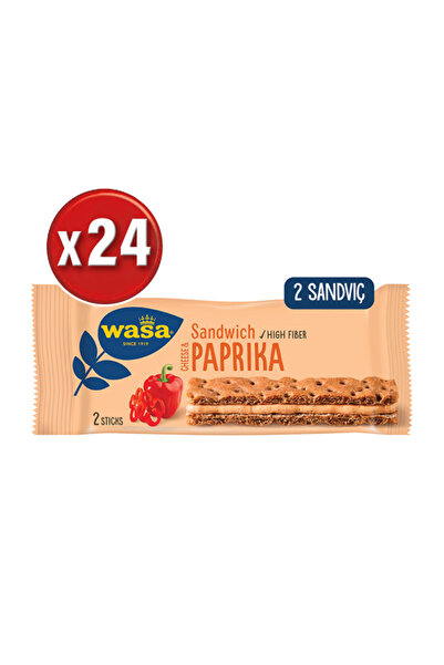 Wasa Kırmızı Biberli ve Krem Peynirli Sandviç (Paprika Sandwich) 37 G x 24 adet (1 koli)