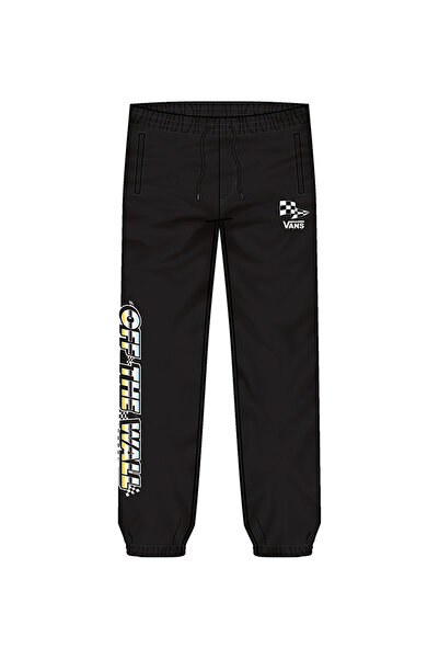 Vans Siyah Erkek Çocuk Uzun Lastikli Düz Eşofman Altı VN0008BNBLK1 HOLE SHOT ...