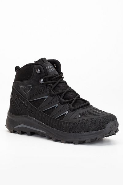 Freemax Ανδρικά αδιάβροχα Trekking Αδιάβροχη επίστρωση από καουτσούκ Εγγυημένα χειμερινά μποτάκια Black Smoked