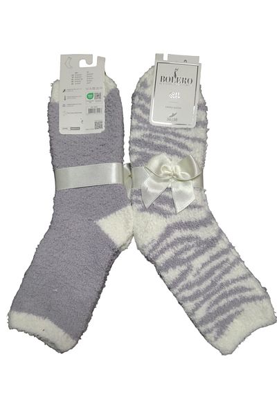 Bolero Socks 2 Pairs Women's Fluffy Soft Winter Socks, Home Socks, Personality Socks, Soft Socks Size 36-41