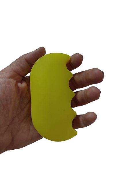 MEDLIVE Aparat de stres din silicon Întăritor pentru exerciții pentru mâini galbene Terapie fizică Întărirea degetelor pentru încheietura mâinii