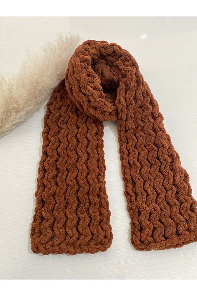 ÖRGÜCÜ DESİGN Puffy Knitted Scarf 20x170