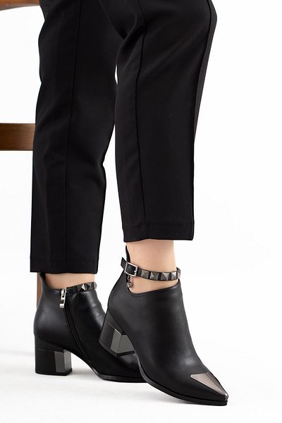 KRISTE BELL SERIE SPECIALĂ ANKLE CAPSULE DETAIL CIZME DE FEMEIE 223 KB0 0050 SKIN BLACK