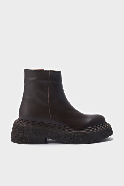 Louis Cardy Serra Kahverengi Hakiki Deri Kadın Bot