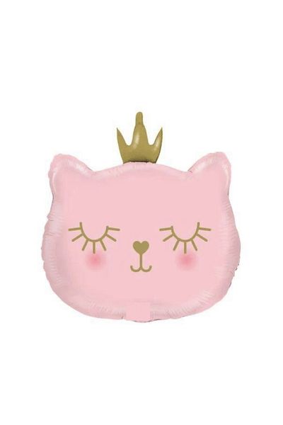 Çemrek Süs Parti Cat foil balloon 60 cm pink