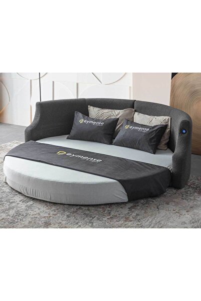 Eymense Letto Vip Akıllı Yuvarlak Yataklı Karyola Kanepe