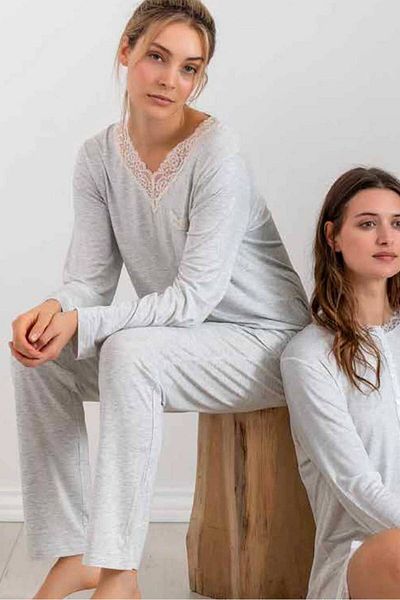 AYYILDIZ 55820 Set pijama gri