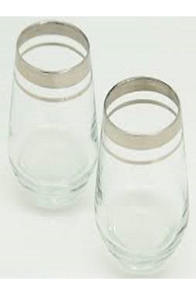 Kazanabil Set of 6 Liquor Glasses Silver