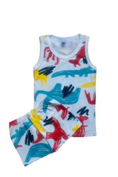 elmas kids Boy's Cotton White Colored Athlete Boxer Set