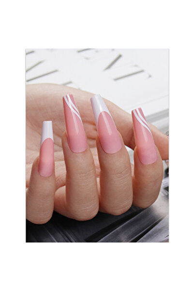 Nail Master 24'lü Desenli Balerin Takma Tırnak Seti Zararsız Yapıştırıcılı