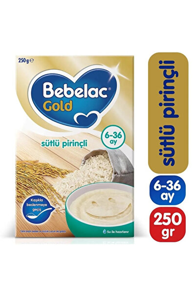 Bebelac Gold Sütlü Pirinçli Kaşık Mama 250 GR 6+ Ay 4`lü Avantaj Paketi (1000GR)