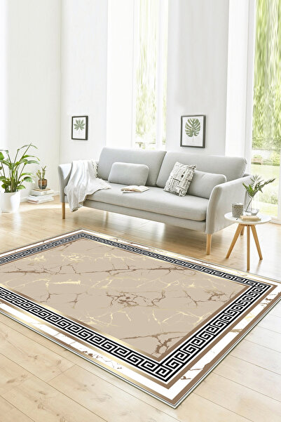 Halise Home Kaymaz Tabanlı Yıkanabilir Dijital Baskılı Halı Yolluk Mutfak Hal...