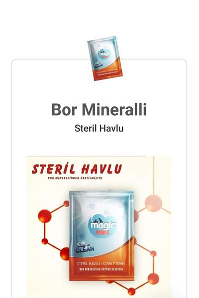 Magic Power Boron Mineral Sterile Towel 5-Pack