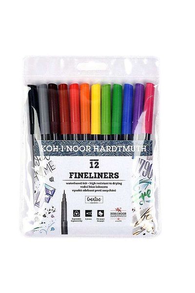 Koh-i Noor Koh-i-Noor 0.3 mm Fineliner Pen Set of 12361551