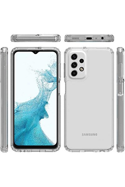Case 4U Samsung Galaxy A73 Kılıf Kamera Korumalı Nitro Anti Shock Silikon Şeffaf