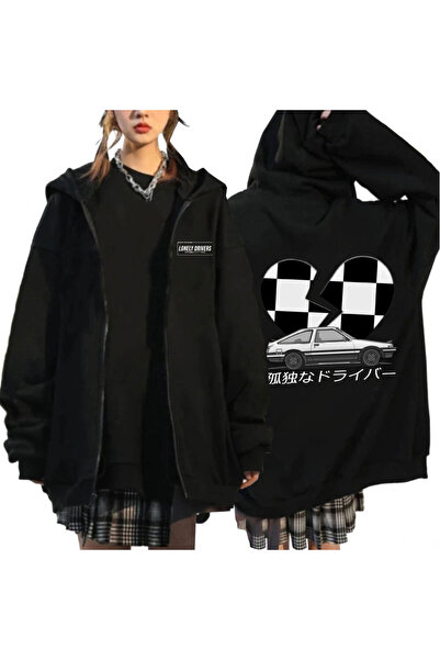 GALASHOP أنيمي الانجراف AE86 الأولي D قلنسوة بسحاب موديل 29