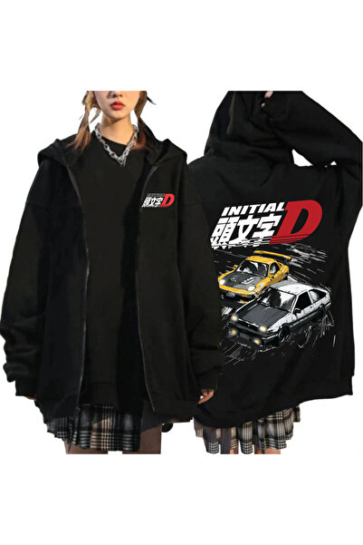 GALASHOP أنيمي الانجراف AE86 الأولي D قلنسوة بسحاب موديل 42