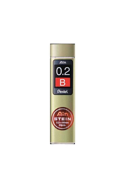 Pentel Ain Stein Min (MECHANICAL LEAD PEN NIB) 0.2 Mm B 20 Pieces Tube C272w-b
