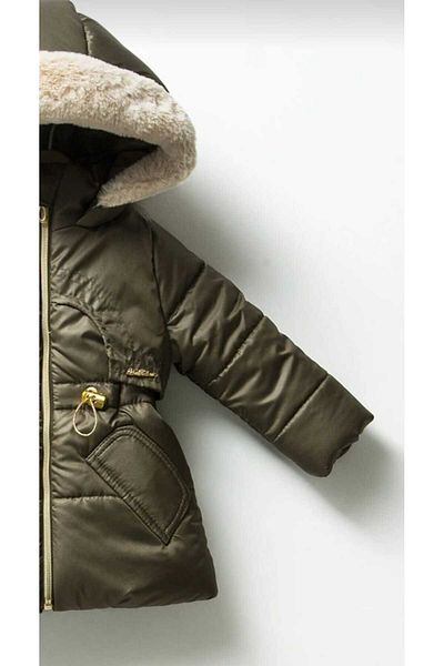 Esterella Girls' fleece-lined coat/hooded waterproof girl's coat/wind-resistant girls puffer coat